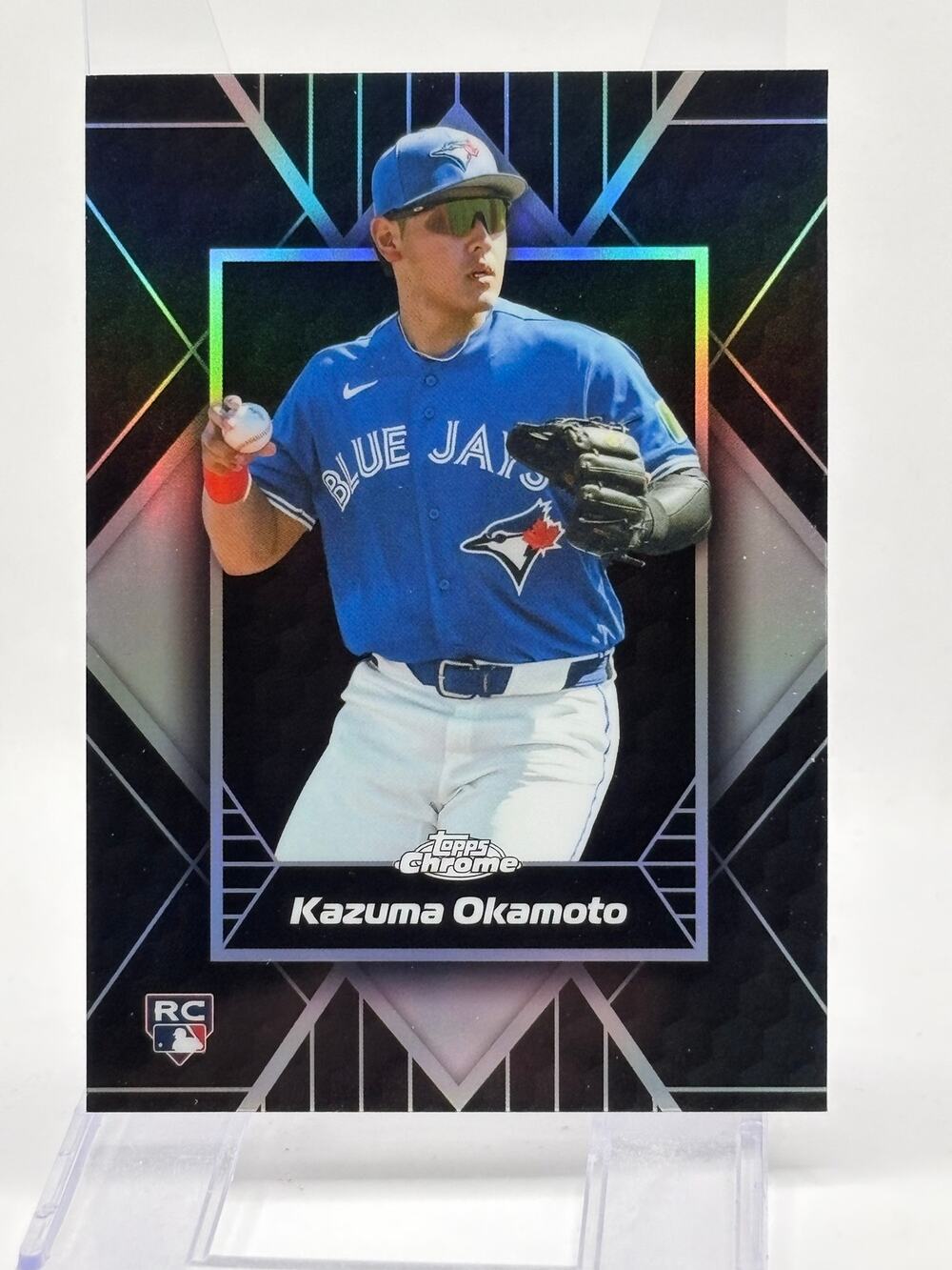 2026 Topps Chrome Kazuma Okamoto Rookie Shadow Etch Case Hit SSP Blue Jays RC